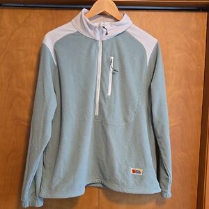 Fjallraven Sage and Cream Fleece Pullover